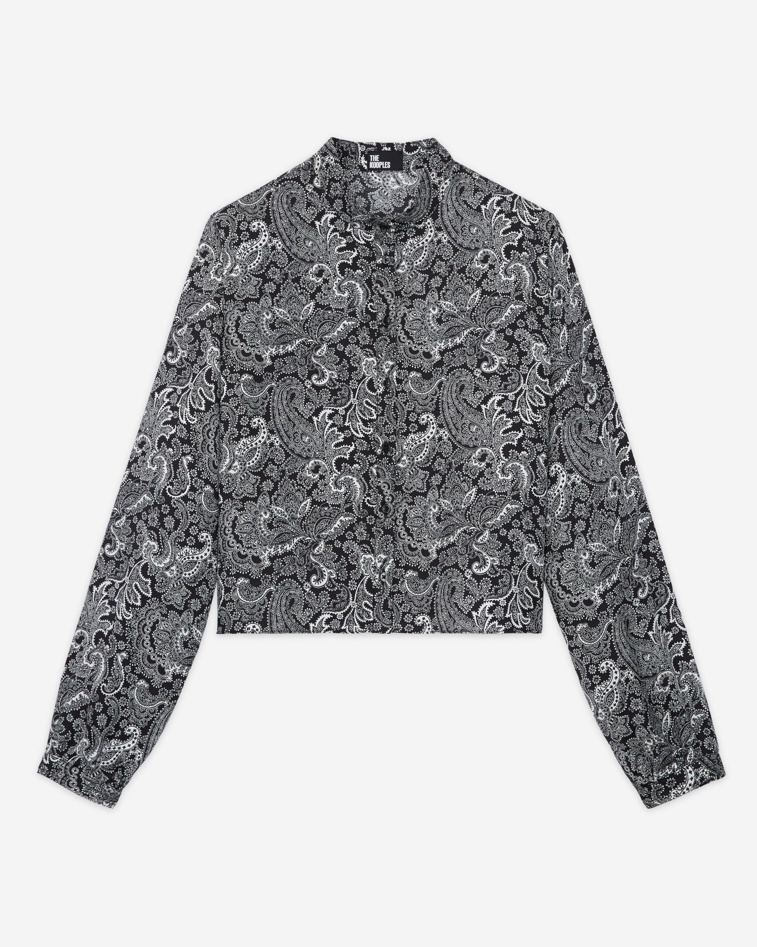 Camisa corta negra, BLACK WHITE, hi-res image number null