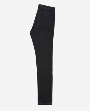 The Kooples H BLACK WASHED slim fit black jeans with five pockets
