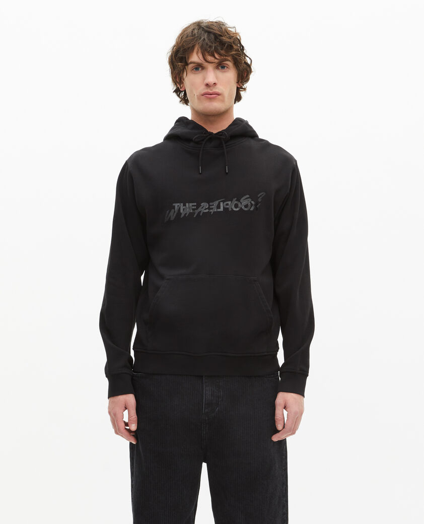 The Kooples HOMME BLACK sweatshirt &agrave; capuche what is noir