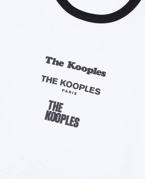 The Kooples FEMME WHITE t-shirt avec sérigraphie blanc
