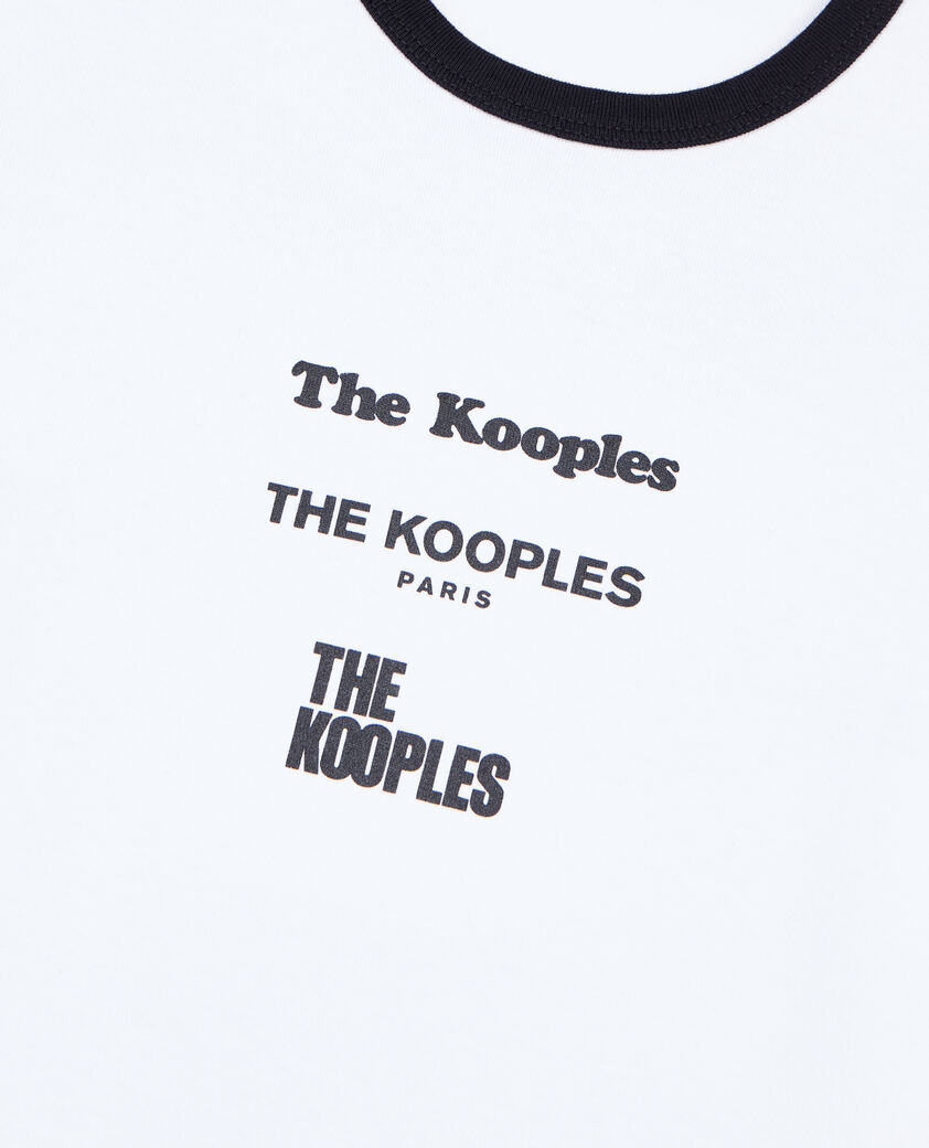 The Kooples WOMEN WHITE white locations serigraphy t-shirt