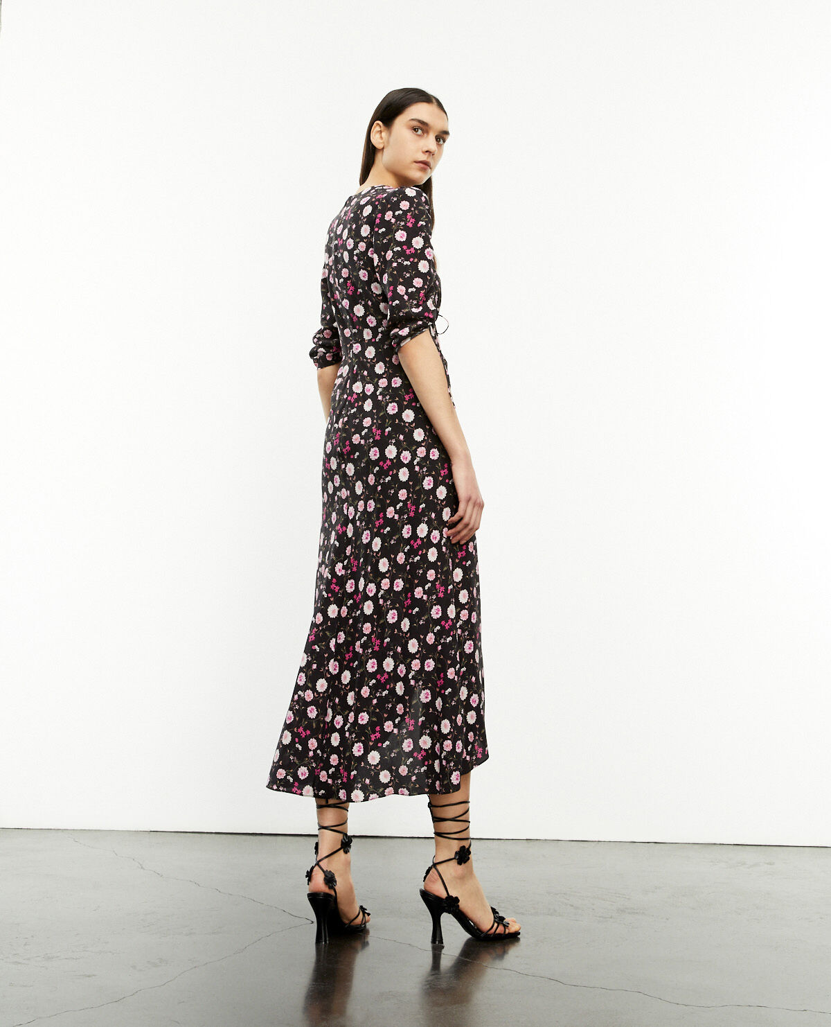 Robe the kooples fleurs rose best sale