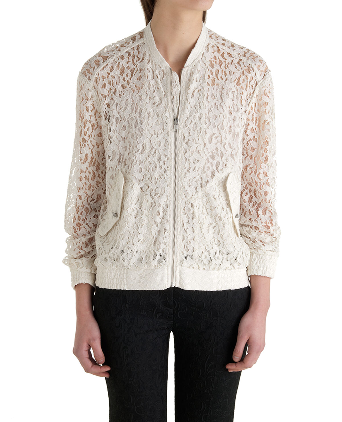Beige lace jacket clearance