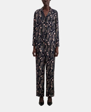 The Kooples F BLACK / PINK printed shirt