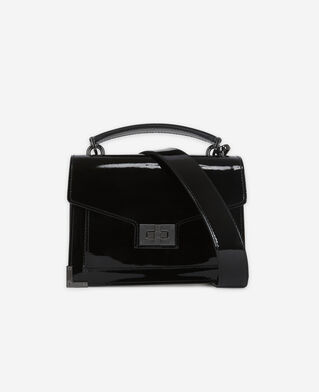 The Kooples FEMME BLACK sac emily small en cuir effet vinyle noir
