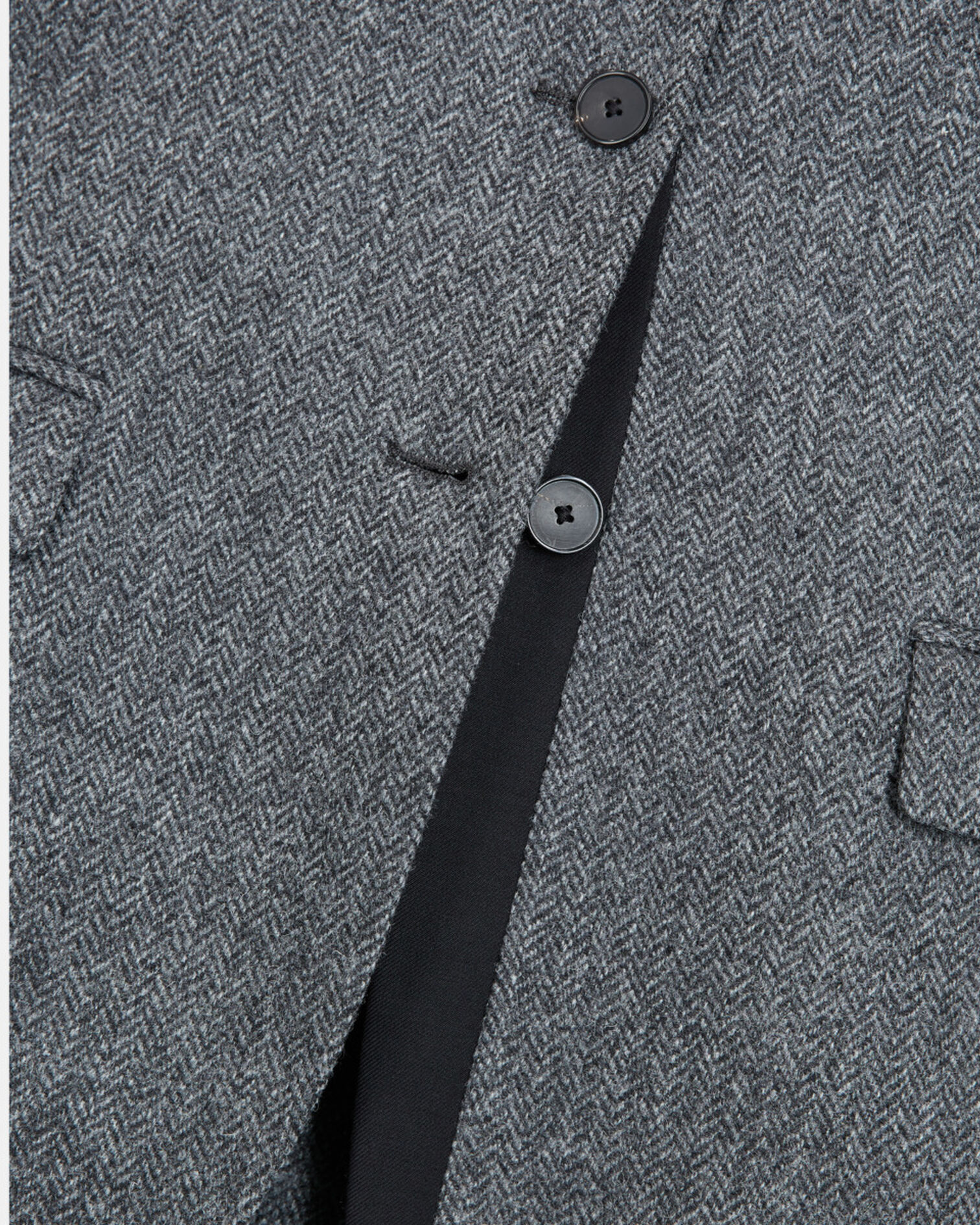 Veste en laine à motif grise, GREY, hi-res image number null