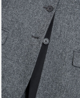 The Kooples F GREY wool jacket with gray motif