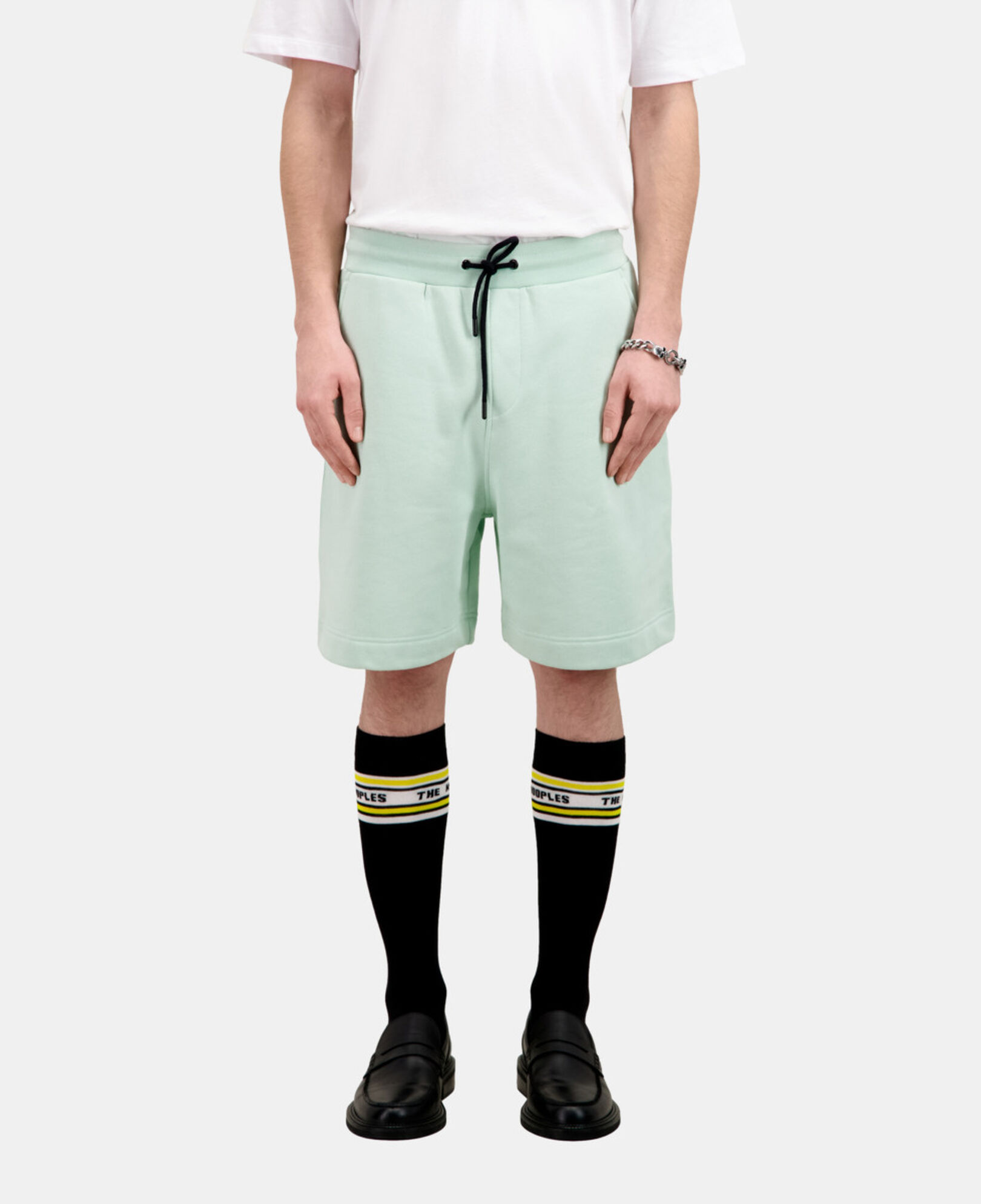 The Kooples HERREN OCEAN grüne shorts aus baumwolle