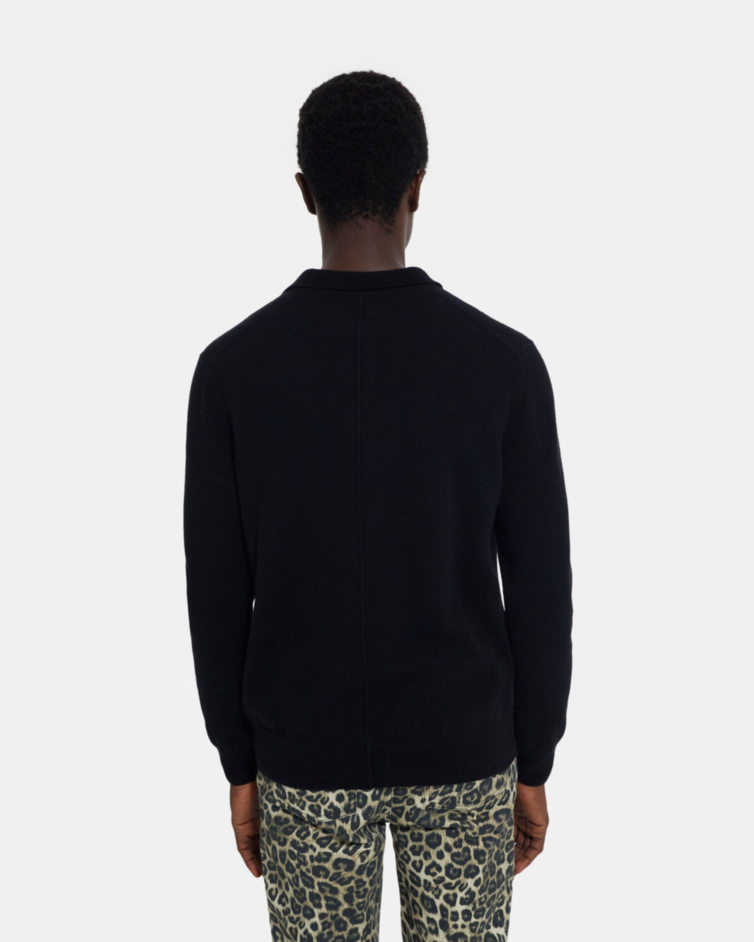 Black cashmere sweater, BLACK, hi-res image number null