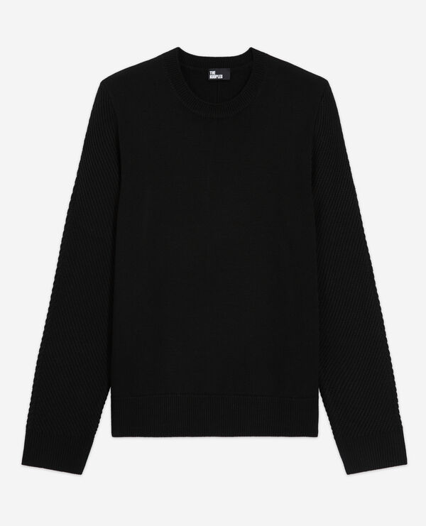 Black wool sweater