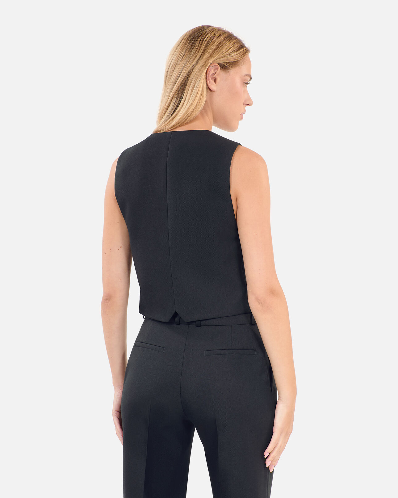 The Kooples MUJER BLACK chaleco lana negro