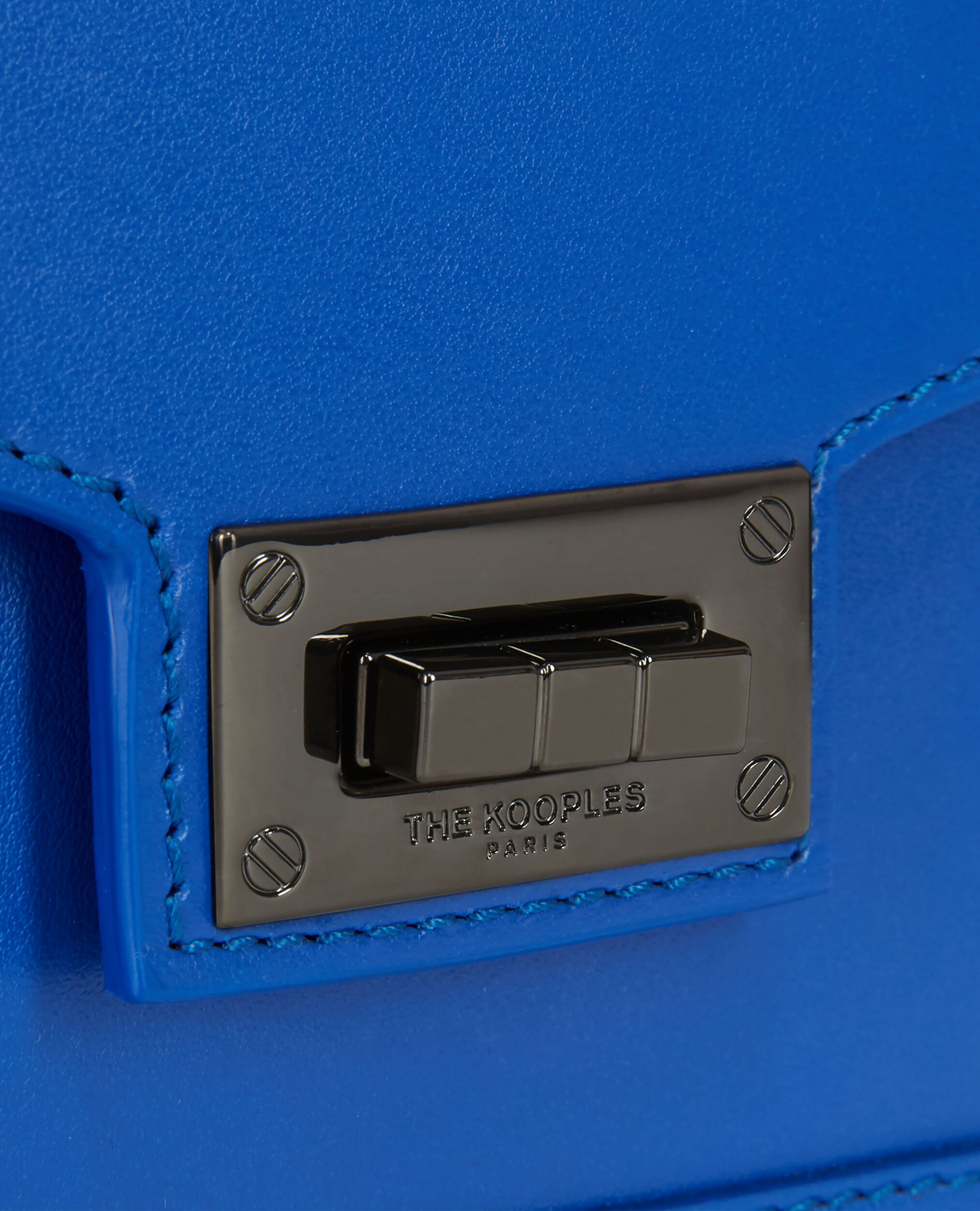 Emily small blue leather bag The Kooples