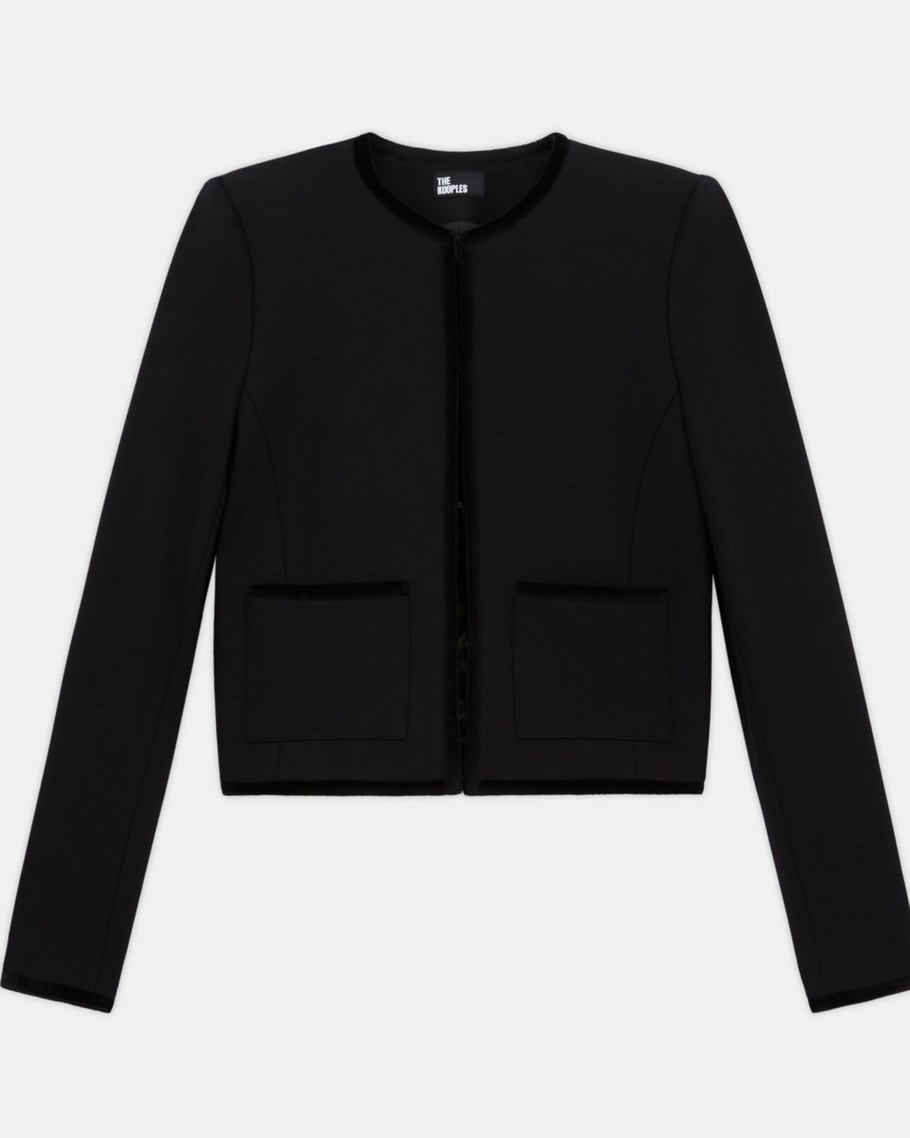 The Kooples WOMEN BLACK short black jacket