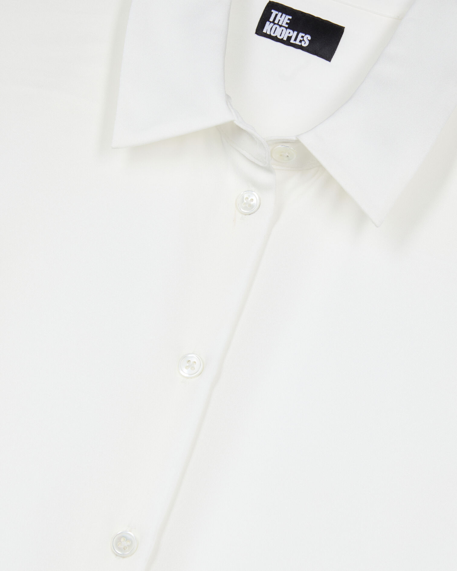 Chemise en soie blanche, WHITE, hi-res image number null