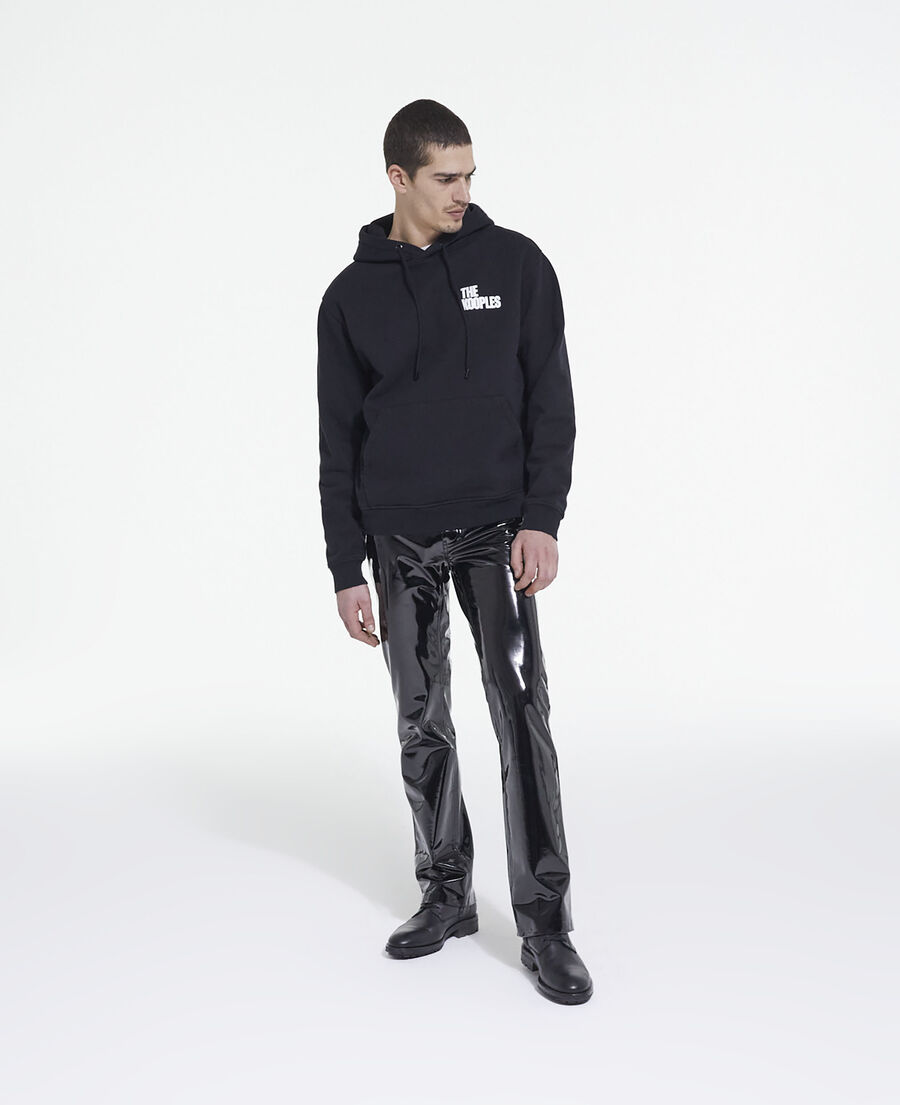 The Kooples H BLACK black vinyl leather jeans