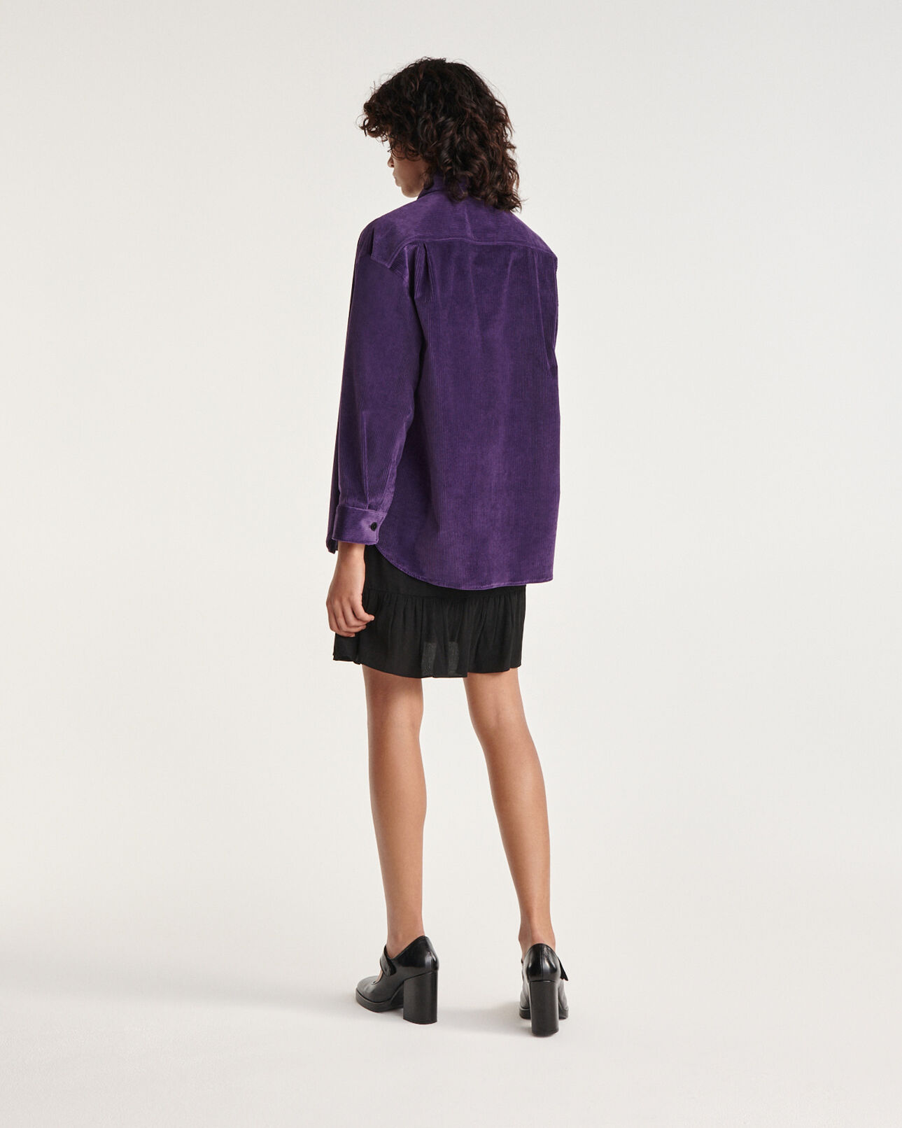 The Kooples DAMEN PRUNE kordhemd violett weit