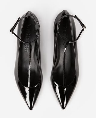 The Kooples WOMEN BLACK heeled pumps with black strap