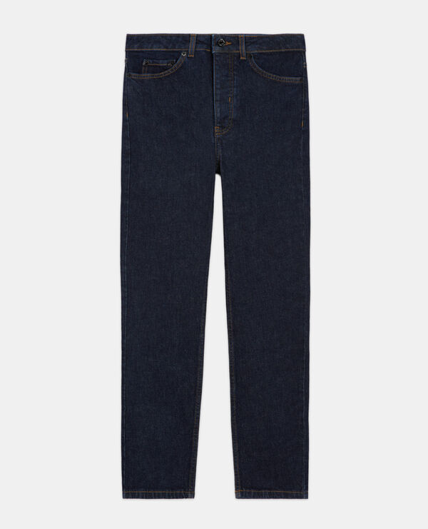 blue slim-fit jeans