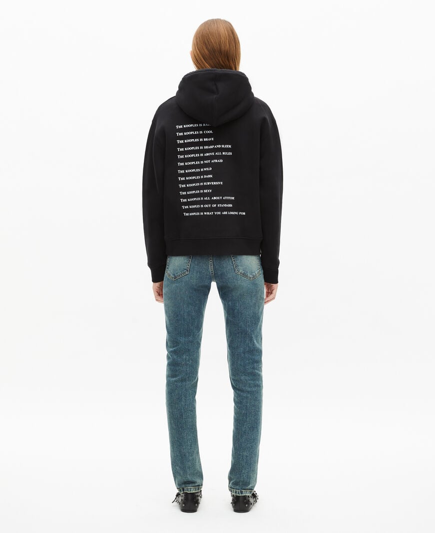 The Kooples MUJER BLACK sudadera capucha what is negra