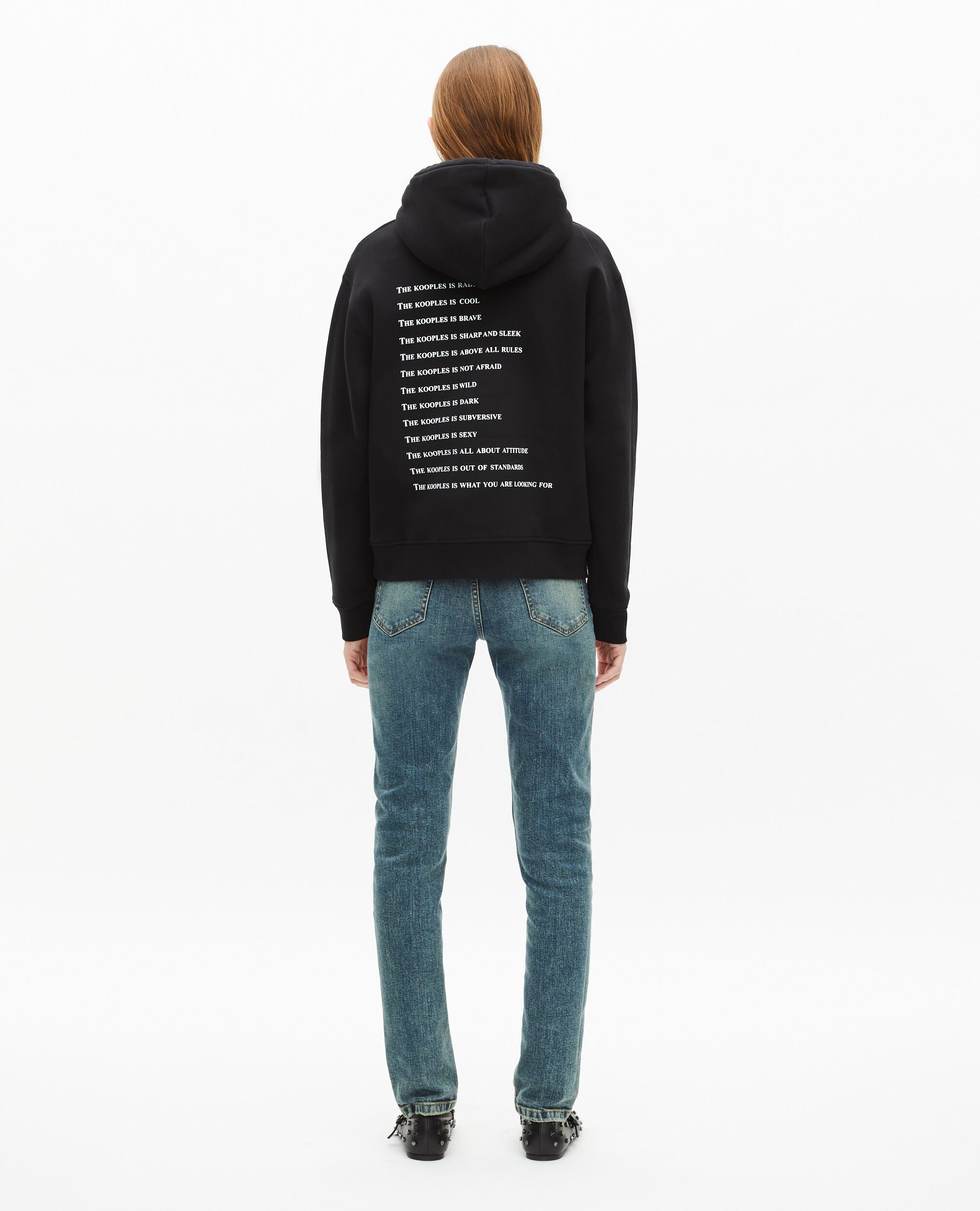 Sudadera capucha What is negra, BLACK, hi-res image number null