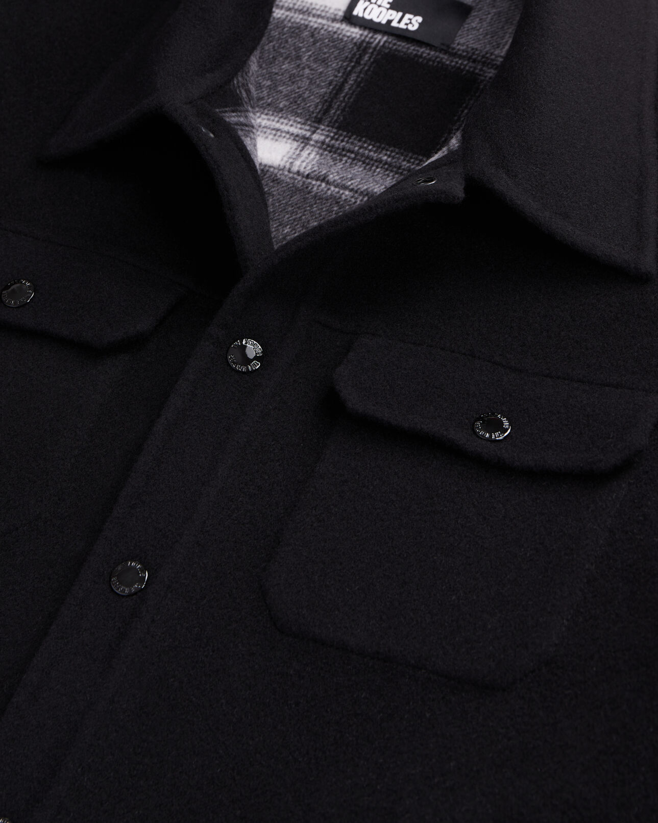 The Kooples HOMME BLACK blouson style surchemise noir