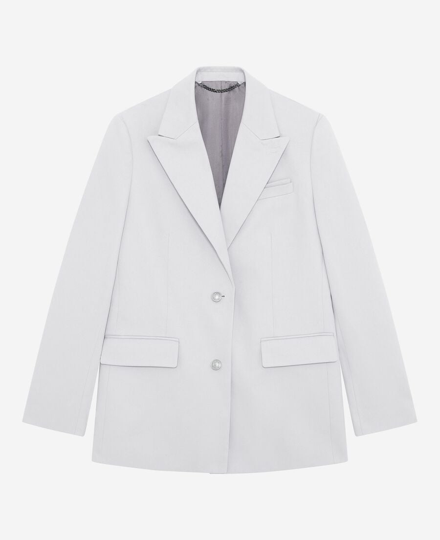 The Kooples F LIGHT PURPLE lilac straight suit jacket