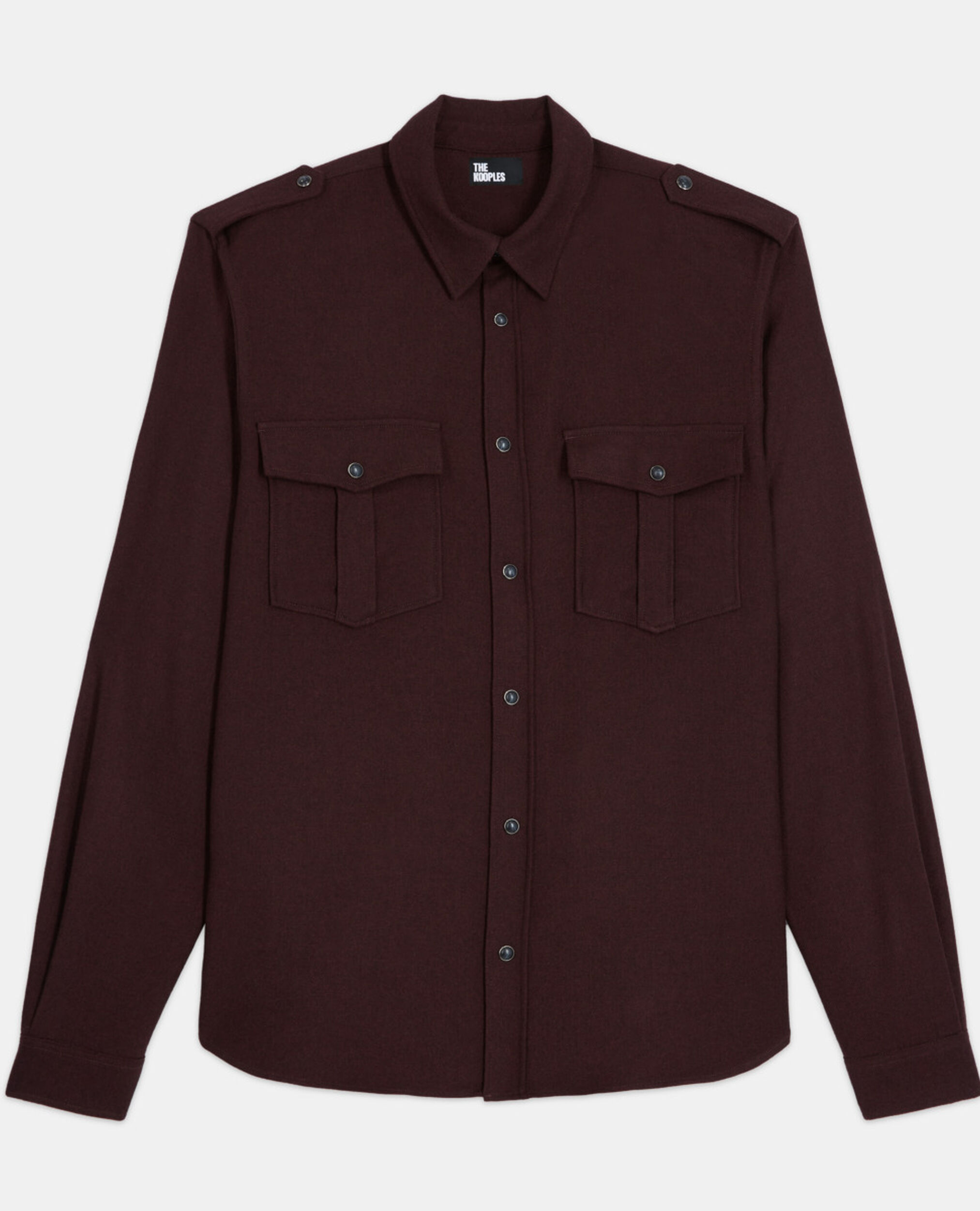 Chemise col classique rouge, BURGUNDY, hi-res image number null