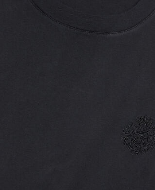 The Kooples H BLACK WASHED black logo t-shirt