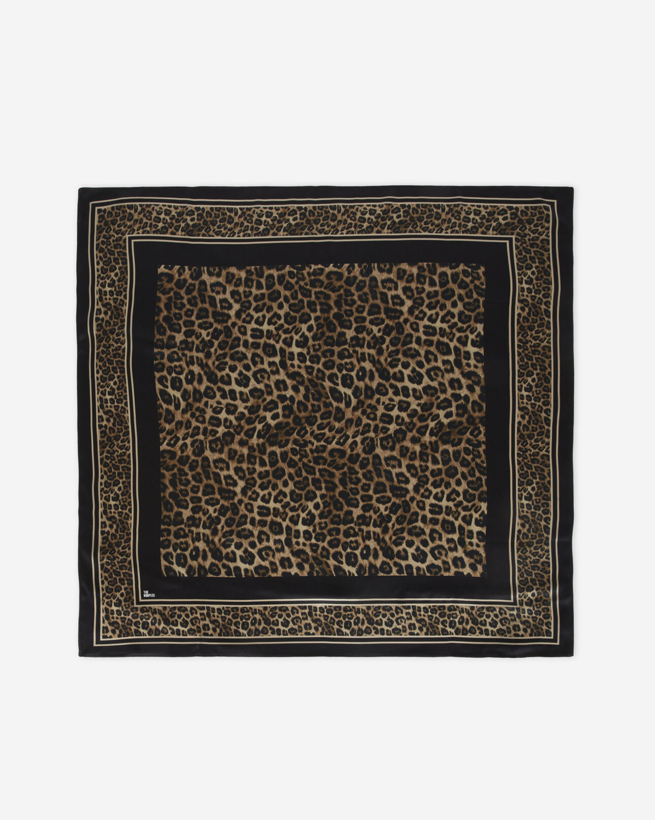 The Kooples MIXED LEOPARD leopard print silk scarf