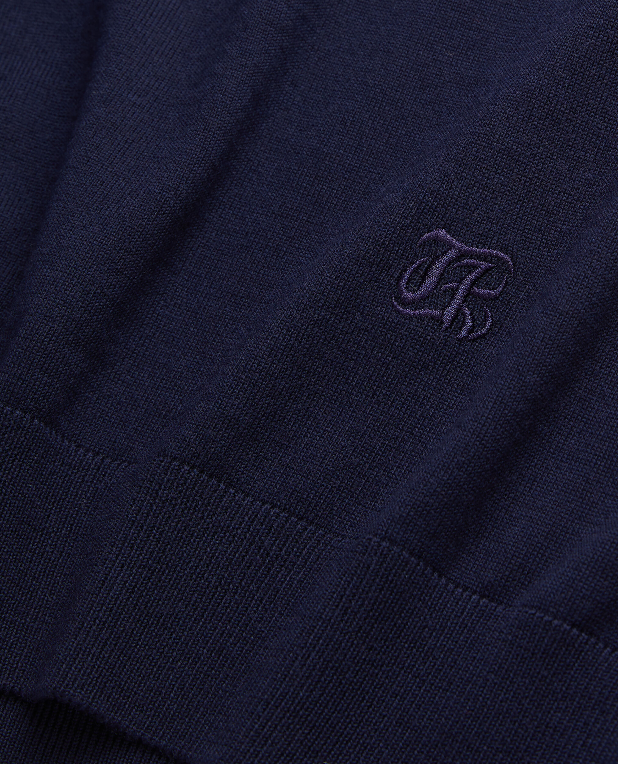 Navy blue shop merino wool sweater