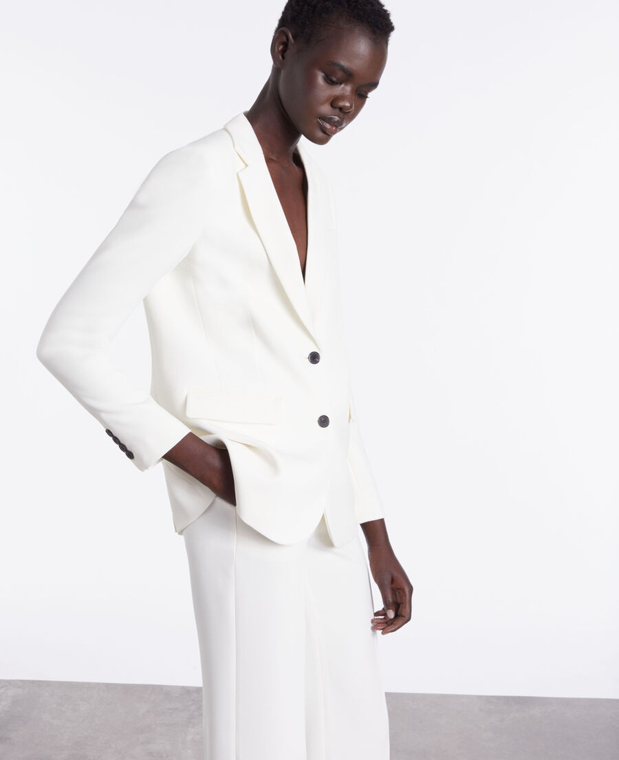 veste de costume blanche