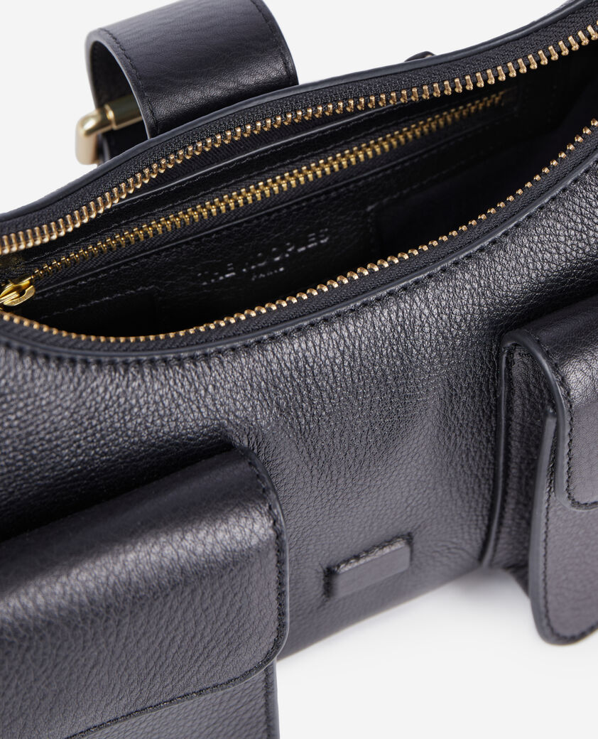 The Kooples WOMEN BLACK black leather amelia xl bag