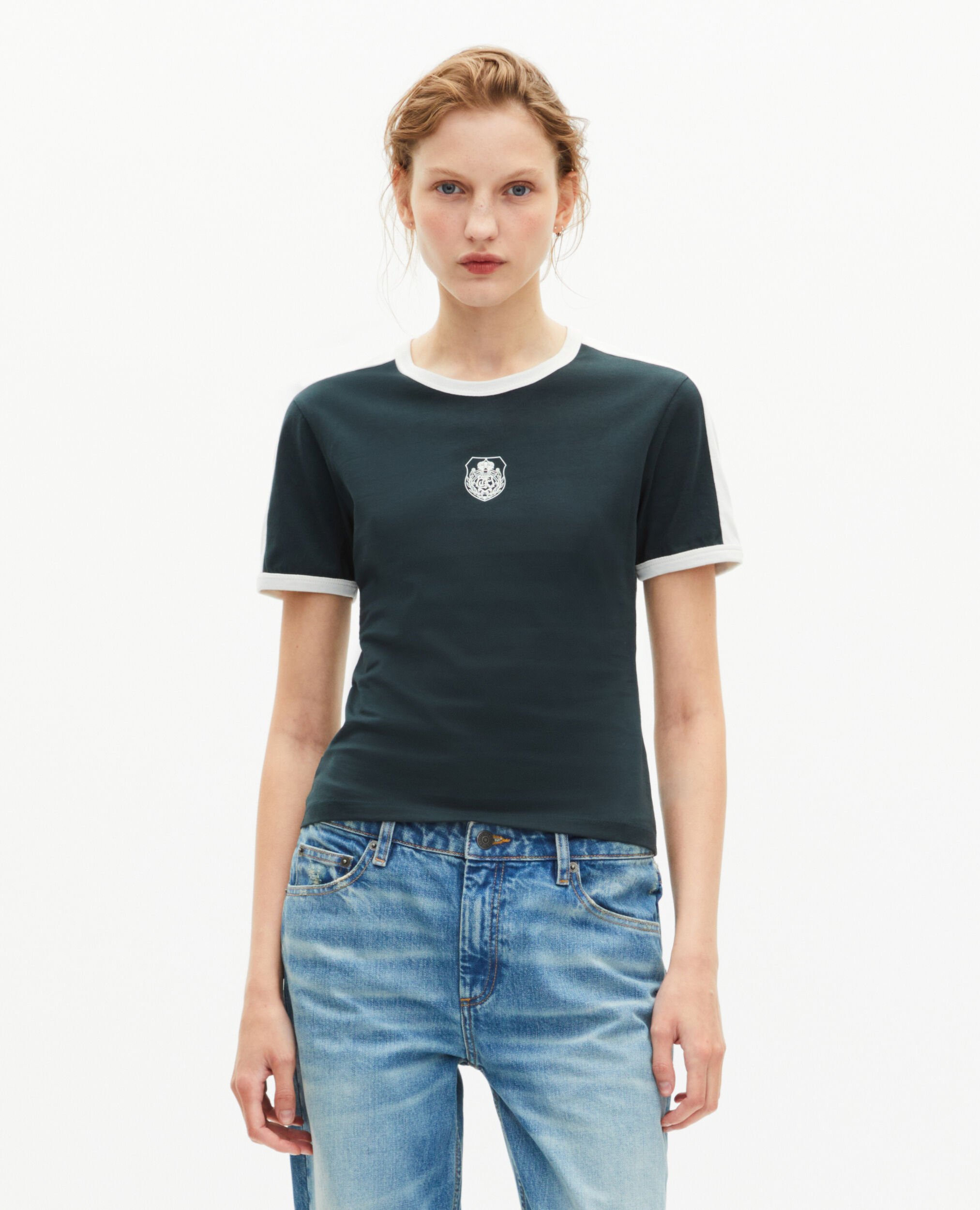 T-shirt with dark green coat of arms, FOREST, hi-res image number null