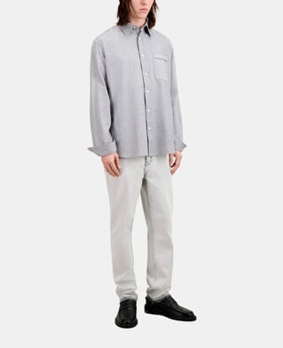The Kooples H GREY grey oxford shirt