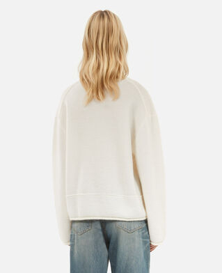 The Kooples F ECRU ecru wool and mohair sweater