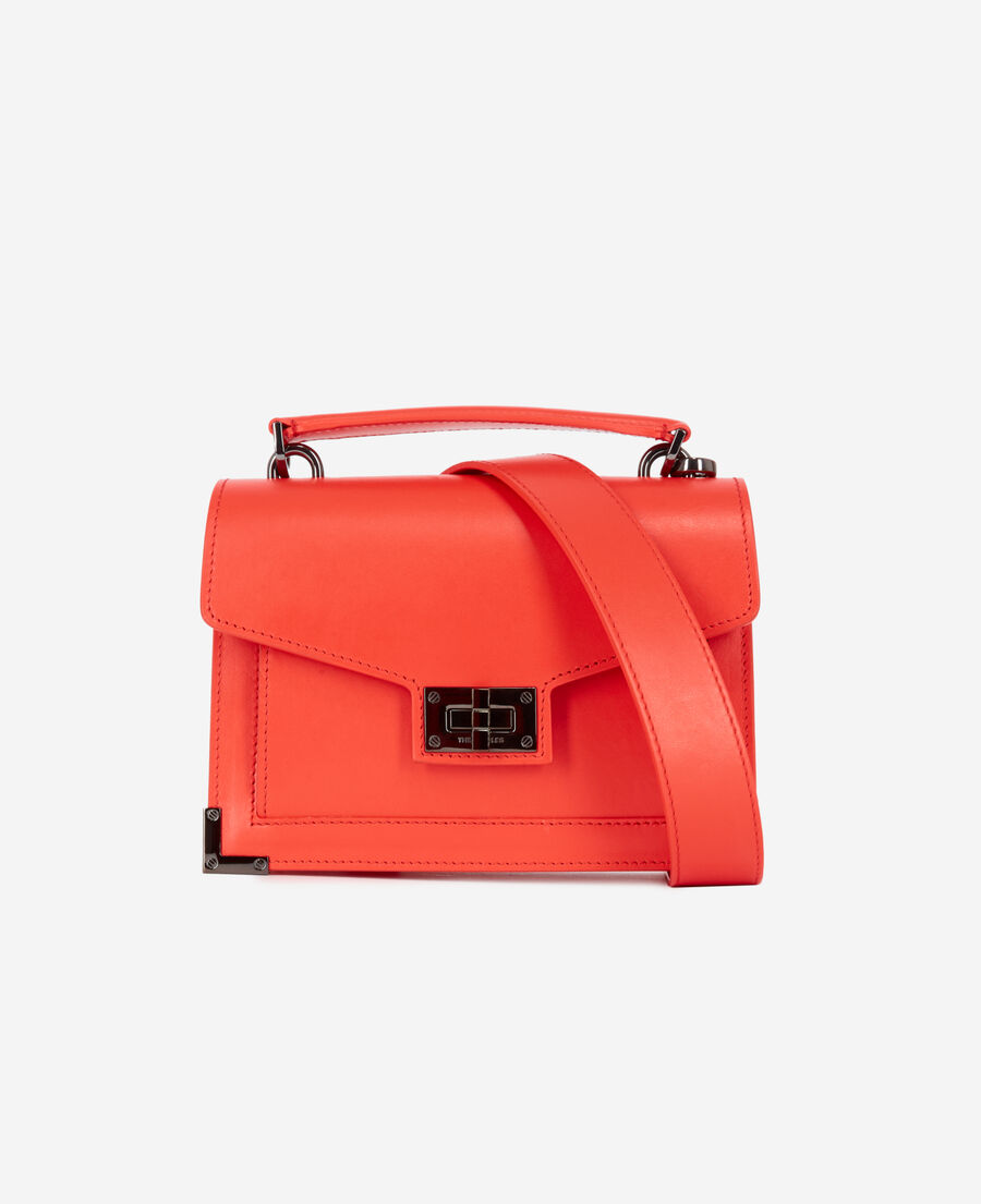 emily small orange leather bag