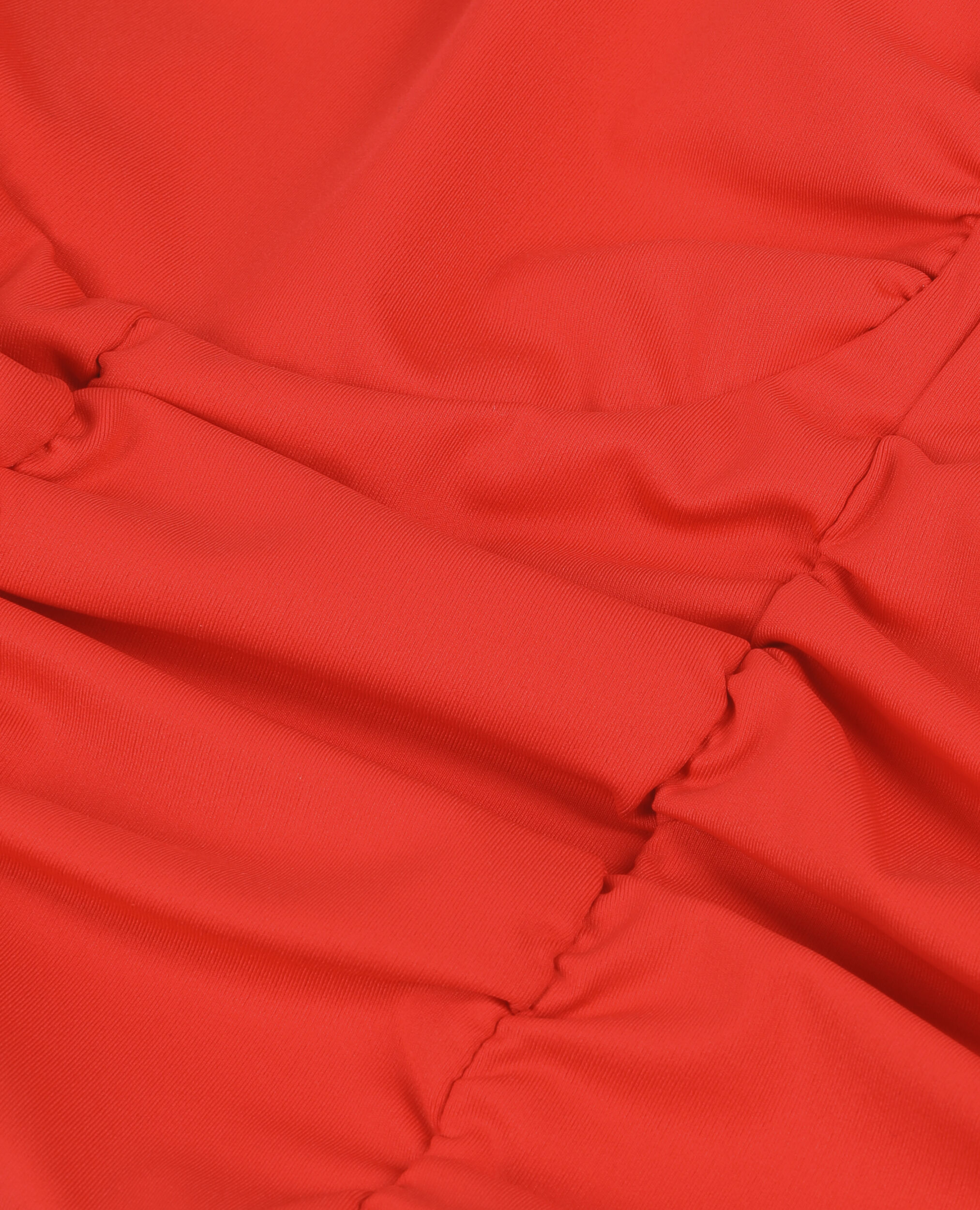 Short red top with draping, RED, hi-res image number null