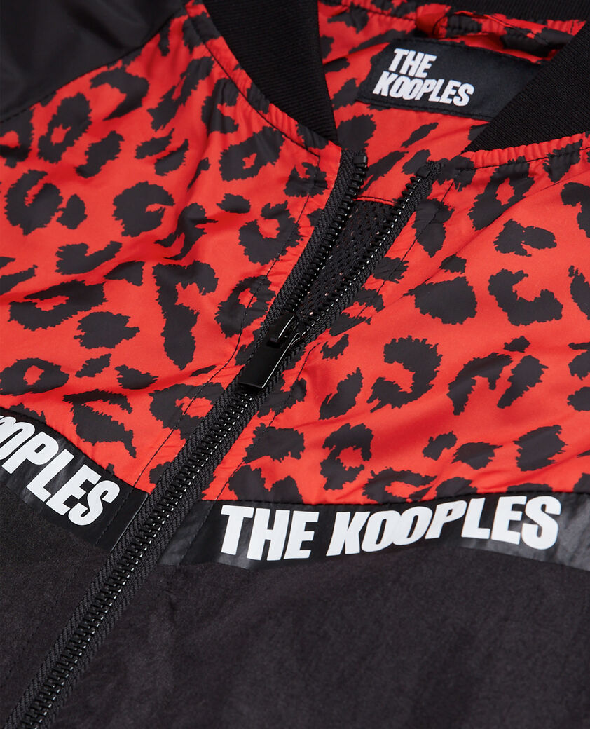 The Kooples HERREN null zweifarbige jacke mit logo-streifen