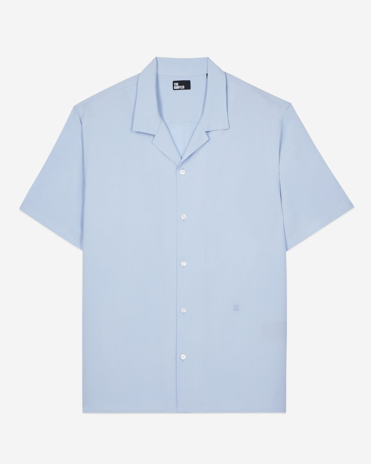 The Kooples HOMBRE LAVENDER camisa azul cielo manga corta