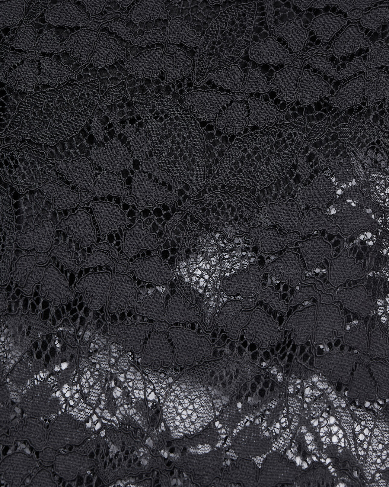 The Kooples WOMEN BLACK black lace trousers