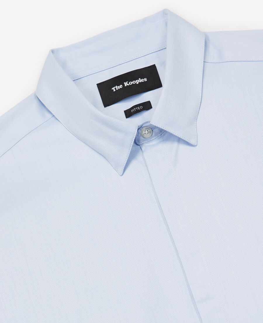 The Kooples HOMME BLUE chemise bleue col classique  coupe ajustée