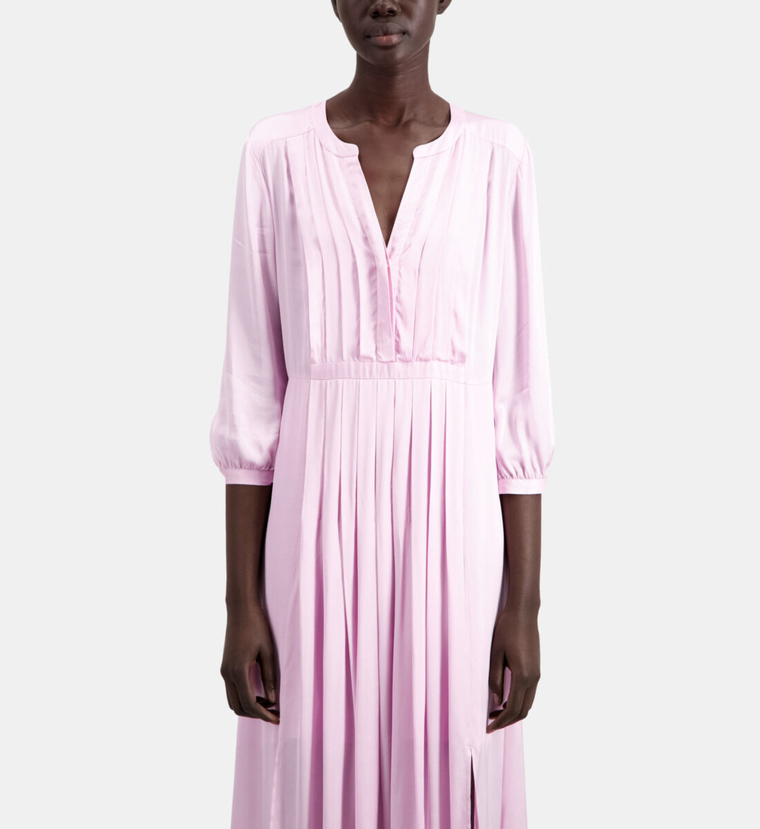 Robe longue sales rose h&m