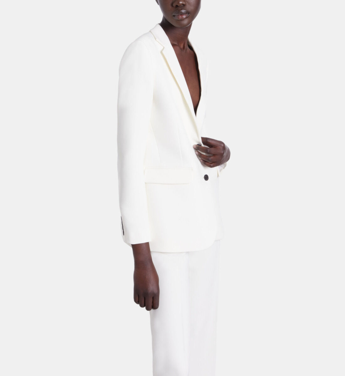 Women white suit jacket outlet
