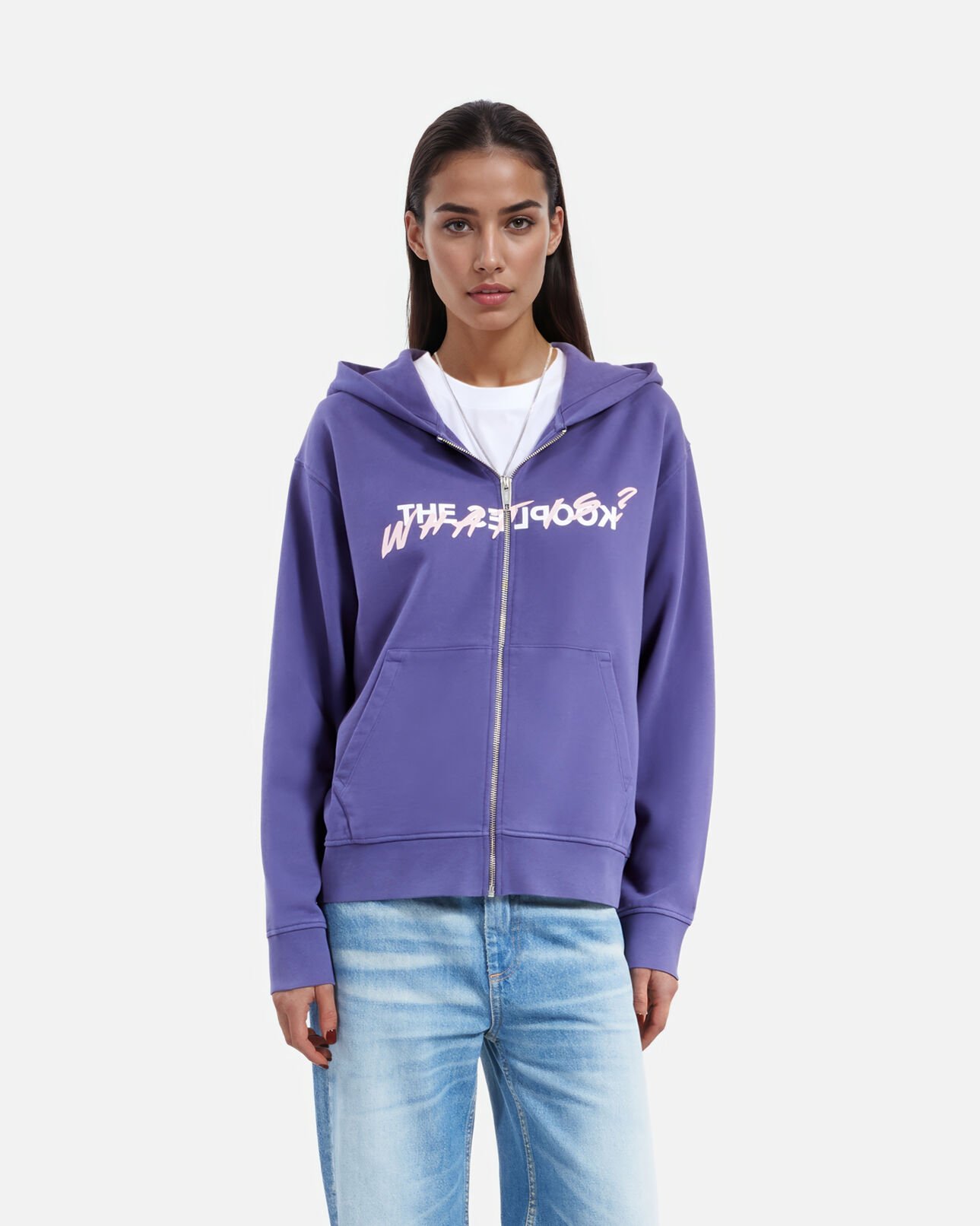 The Kooples MUJER BLUE ATLANTIQUE what is sudadera con capucha violeta