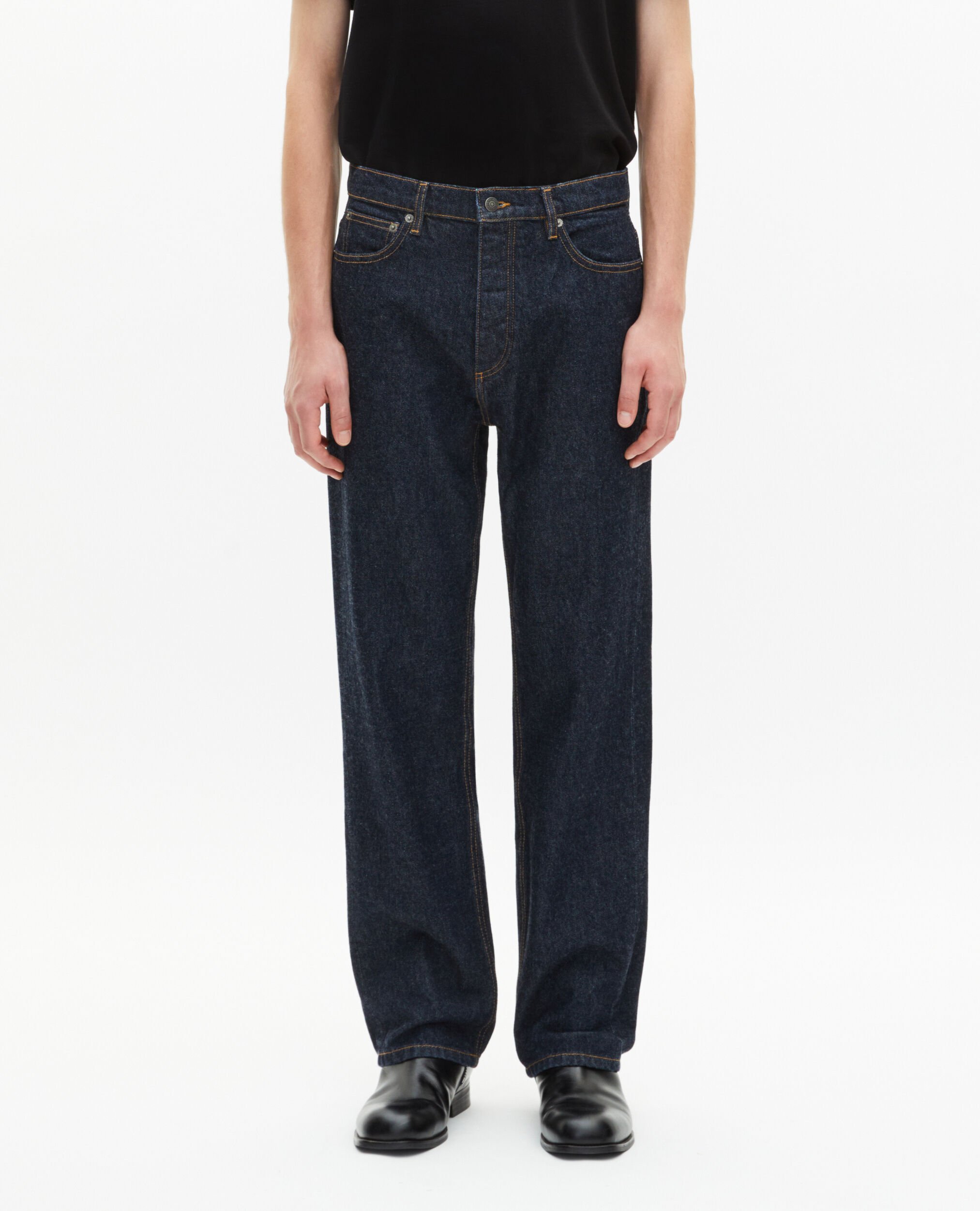 Blue straight jeans, BLUE ELECTRIC, hi-res image number null