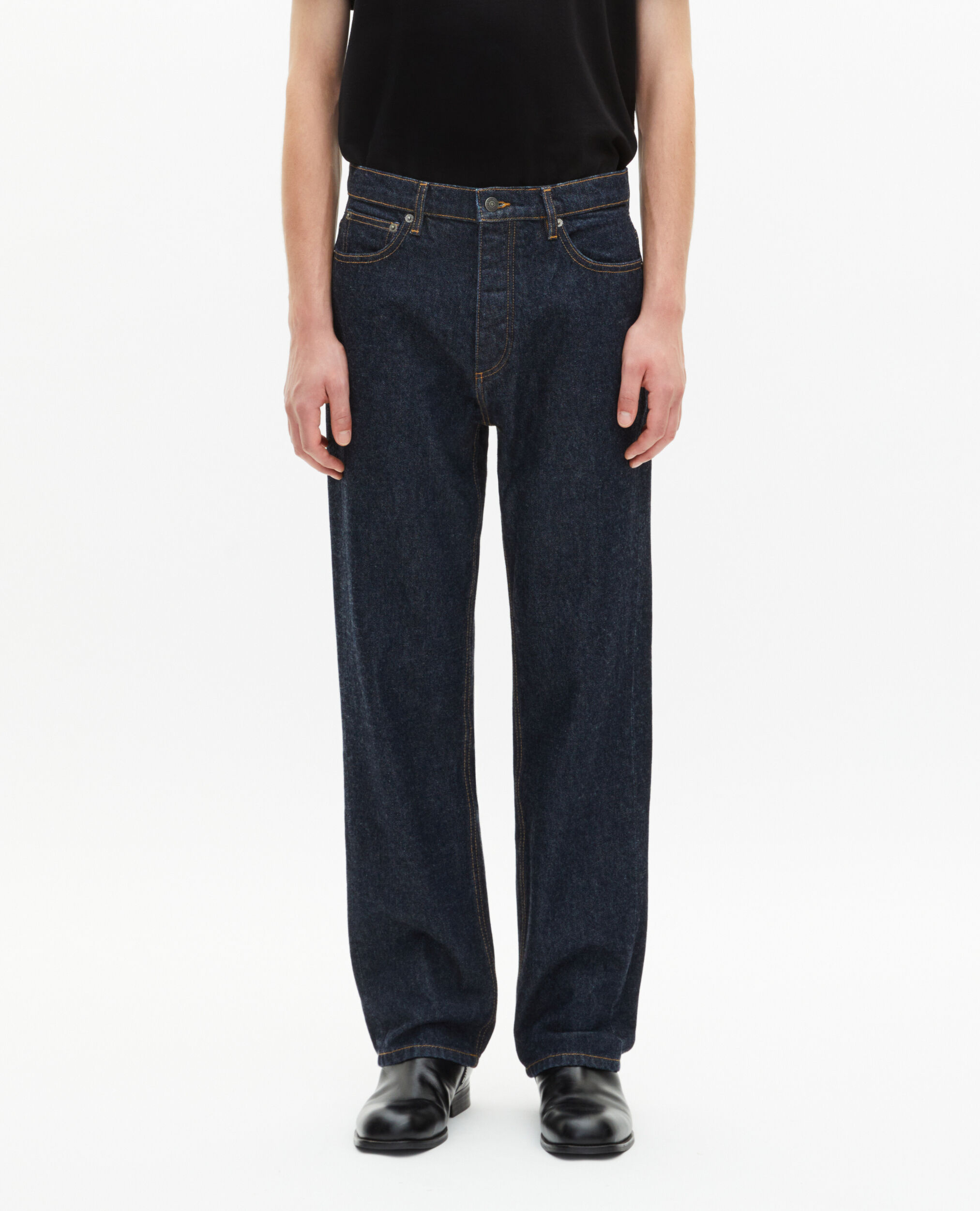 Blue straight jeans, BLUE ELECTRIC, hi-res image number null