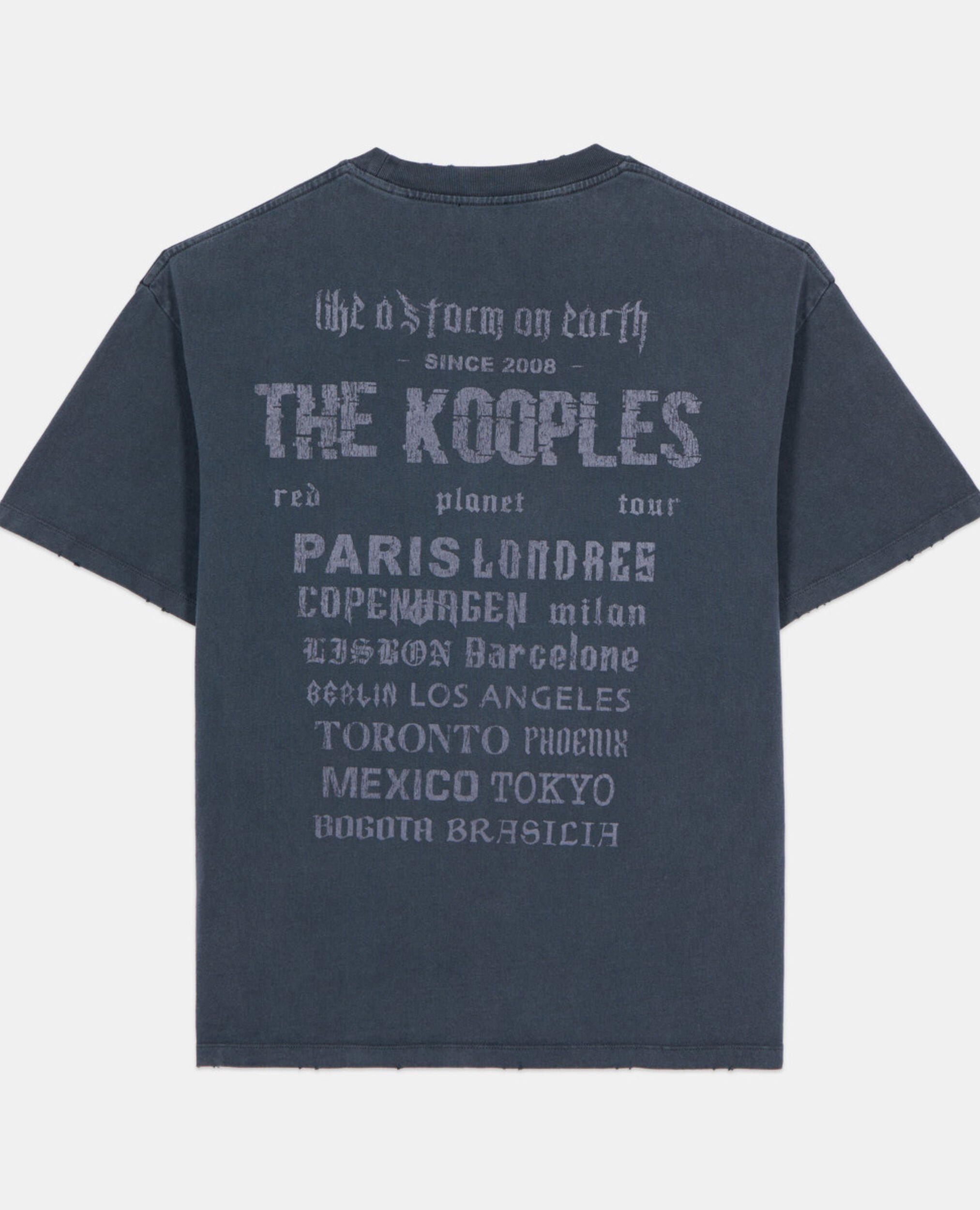 Black t-shirt with serigraphy, BLACK WASHED, hi-res image number null