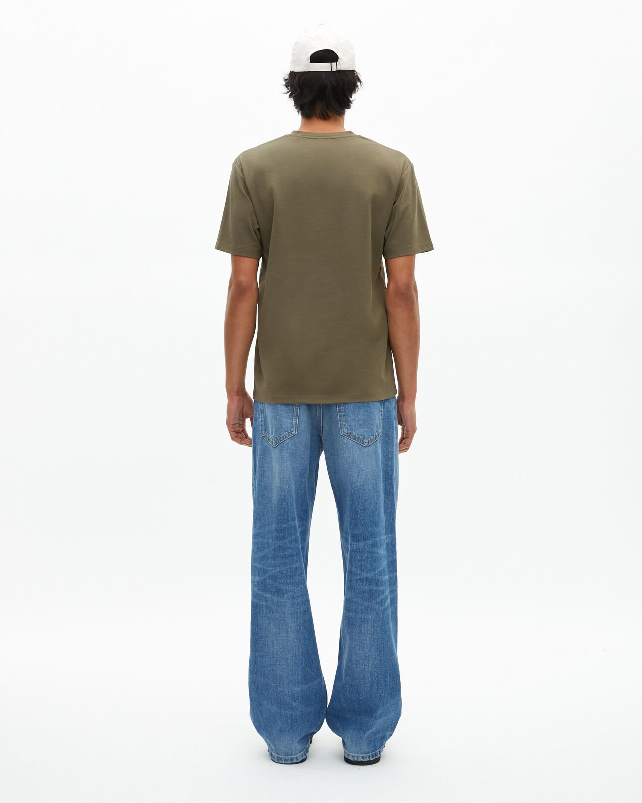 The Kooples MEN KAKI plain khaki t-shirt