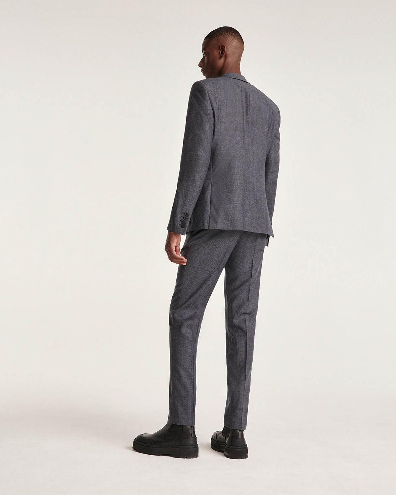 The Kooples HOMBRE GREY chaqueta de traje gris lana slim