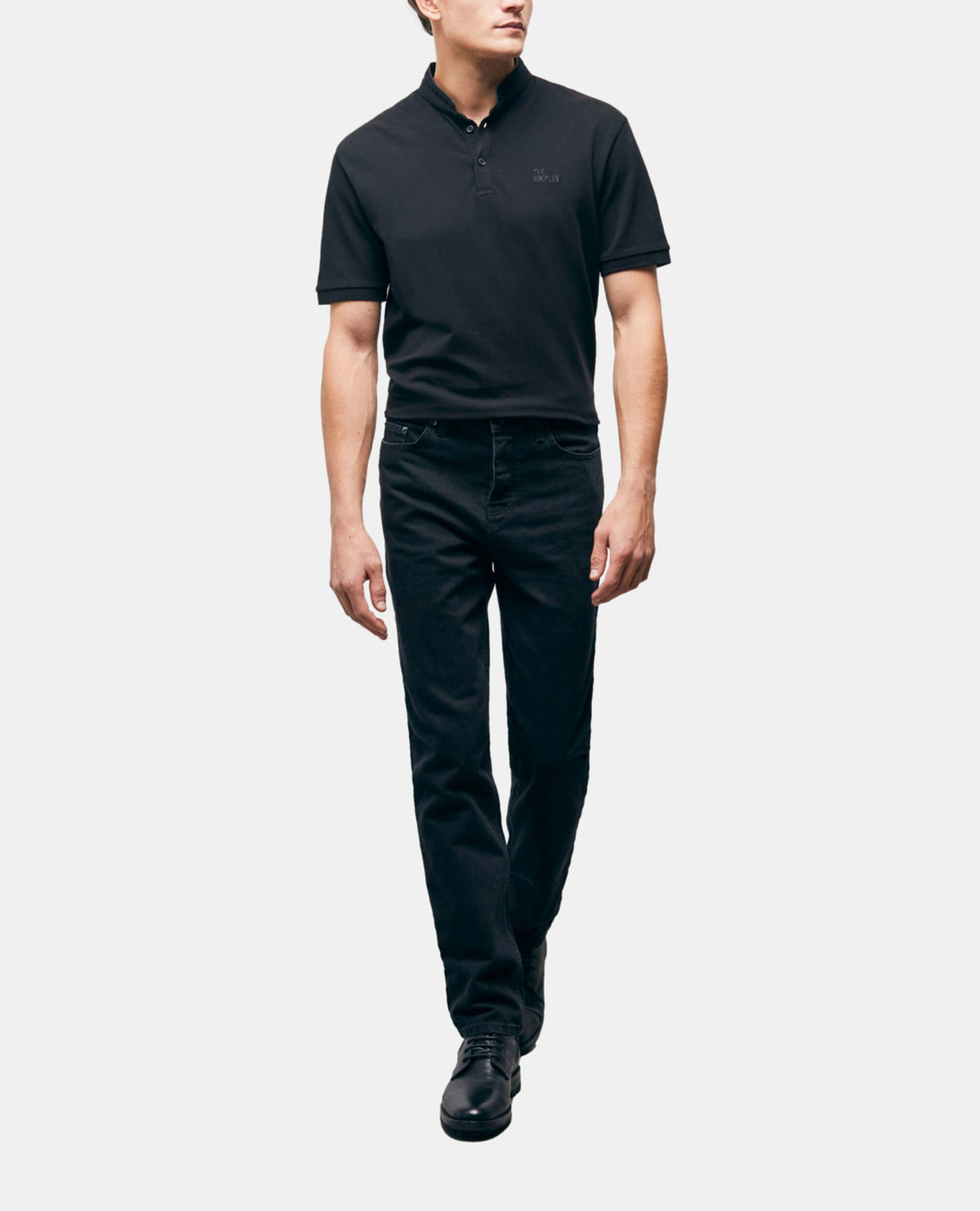 Camisa polo negra, BLACK, hi-res image number null